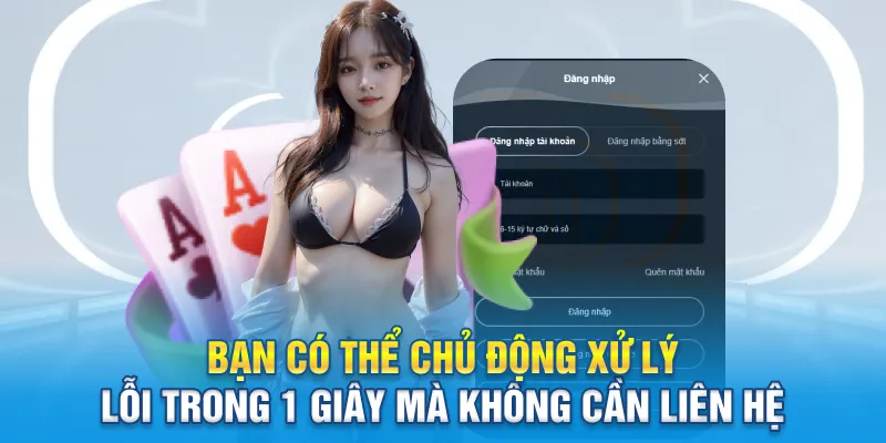 Bạn có thể chủ động xử lý lỗi trong 1 giây mà không cần liên hệ